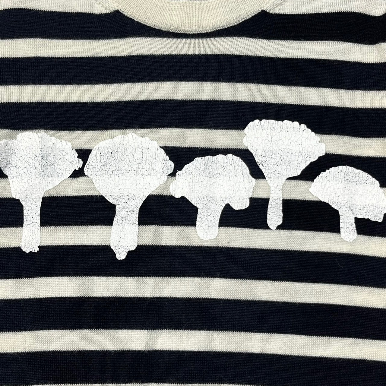 COMME des GARCONS(コムデギャルソン) ペンキ加工ボーダーニットプル