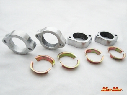 ゼファー400/χ/Z400FX マフラーフランジ＆割りカラーセット(1台分