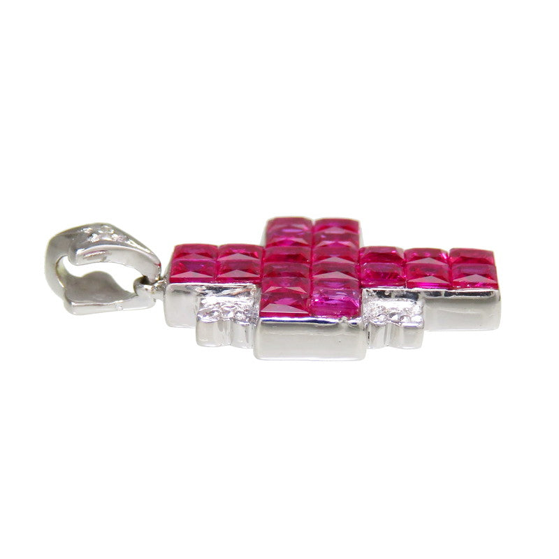 Masumi Kasahara/笠原真寿美】 クロスモチーフ ピンクサファイア