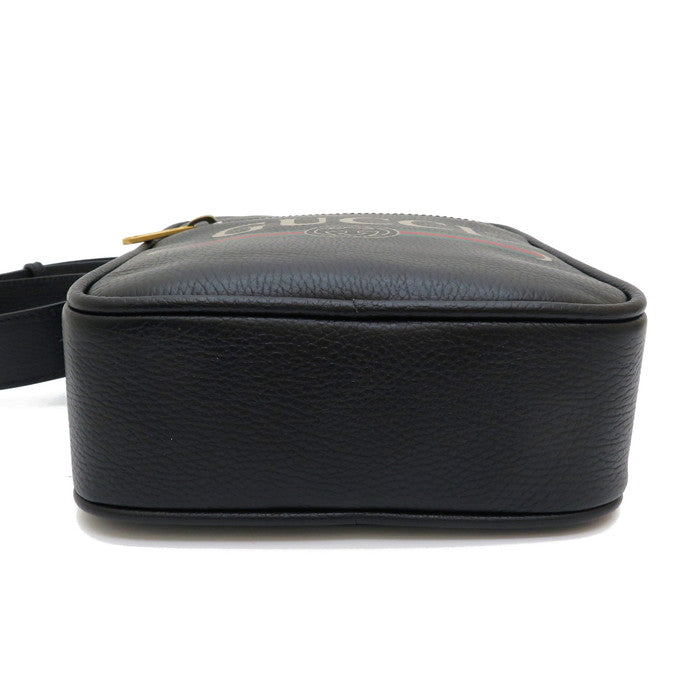 GUCCI/グッチ】 523591 斜めがけ ショルダーバッグ レザー ブラック