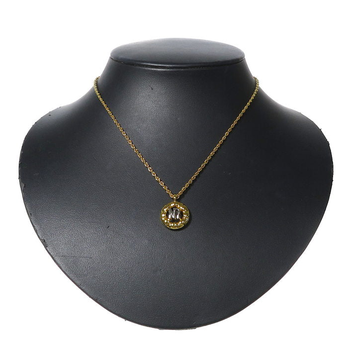NINA RICCI/ニナリッチ】 ロゴ ネックレス GP/メタル 6.6g 42cm