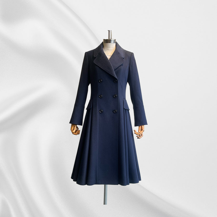 ダブルボタンフレアーコート（ロング)TCID2401-CATANVY – MASHA Naoko