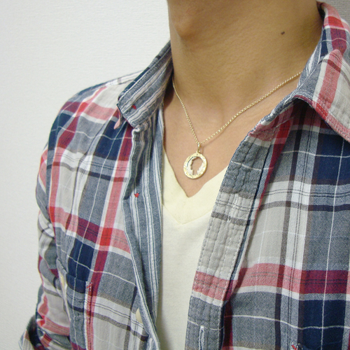 ハワイアンジュエリー/K14YG/マーキュリーダイムカットアウト