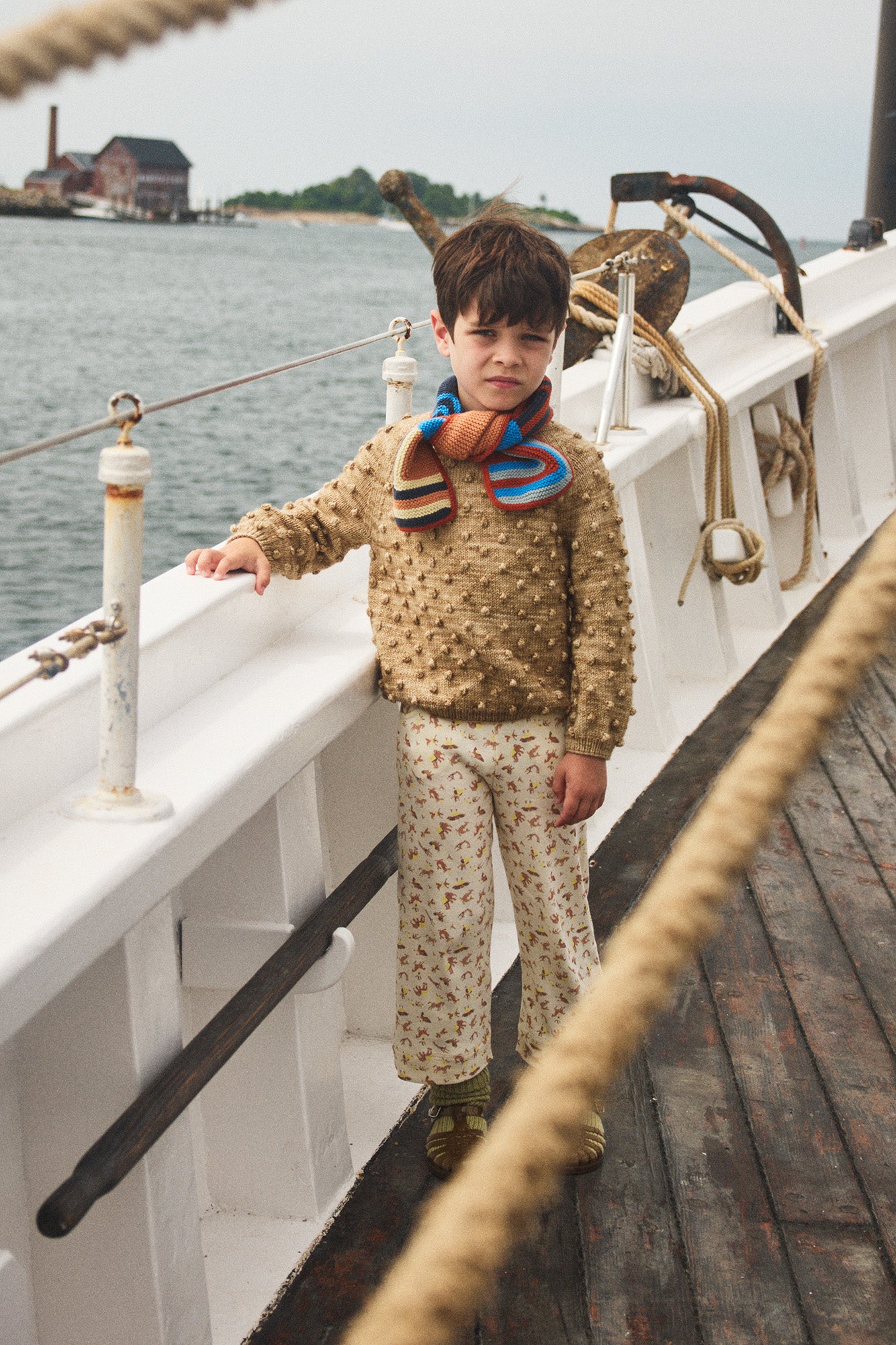 ボトムス・スパッツ misha&puff Jacquard Andre pants 2y misha&puff