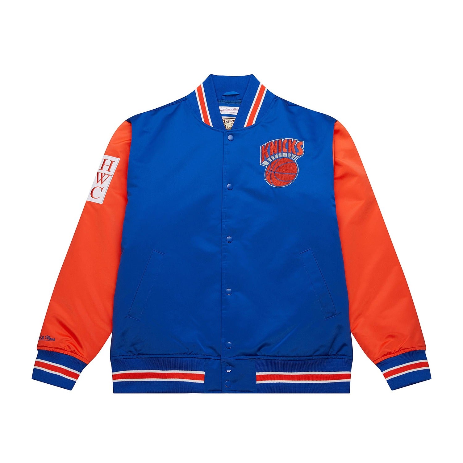 Mitchell & Ness Knicks Primetime Heavyweight Satin Jacket – Shop