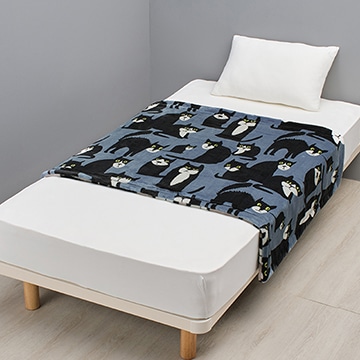 フィンレイソン ハーフケット(（ハーフ）140×100cm ネイビー): 毛布