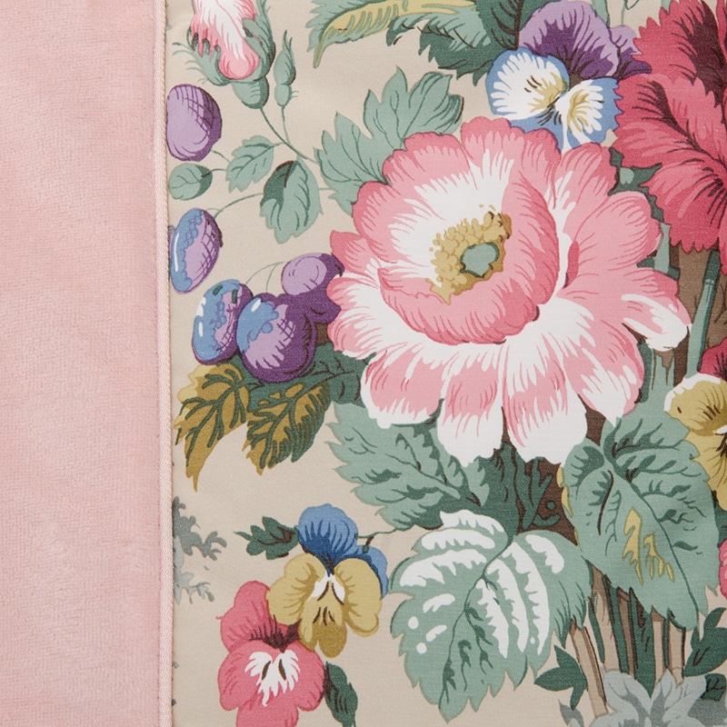 サンダーソン キルトケット （シングル）140×190cm ピンク 表生地