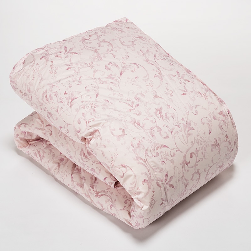 羽毛合掛けふとん[ダック] （シングル）150x210cm ピンク ふとんがわ
