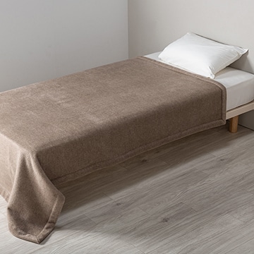 スリーピュア カシミヤ毛布(毛羽部分） （シングル）140×200cm