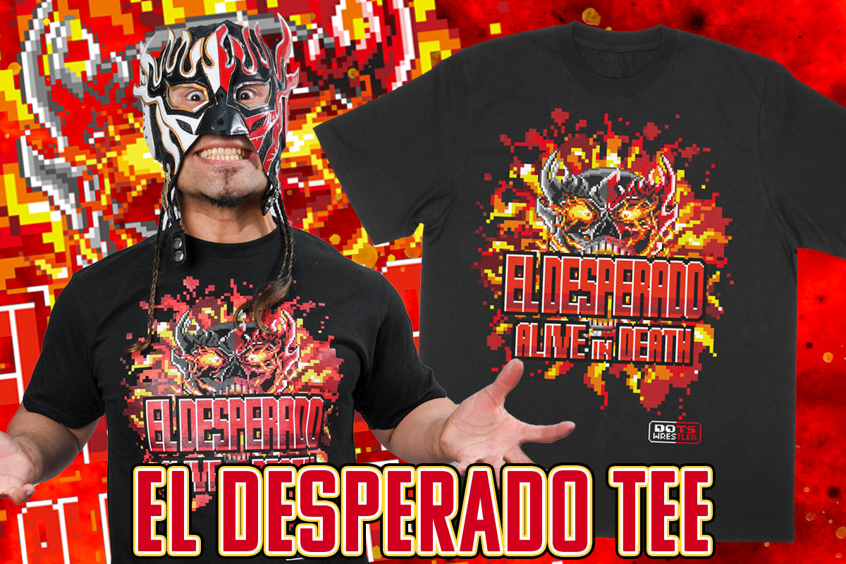 エル・デスペラード「dotswrestler」Tシャツ（ALIVE IN DEATH）