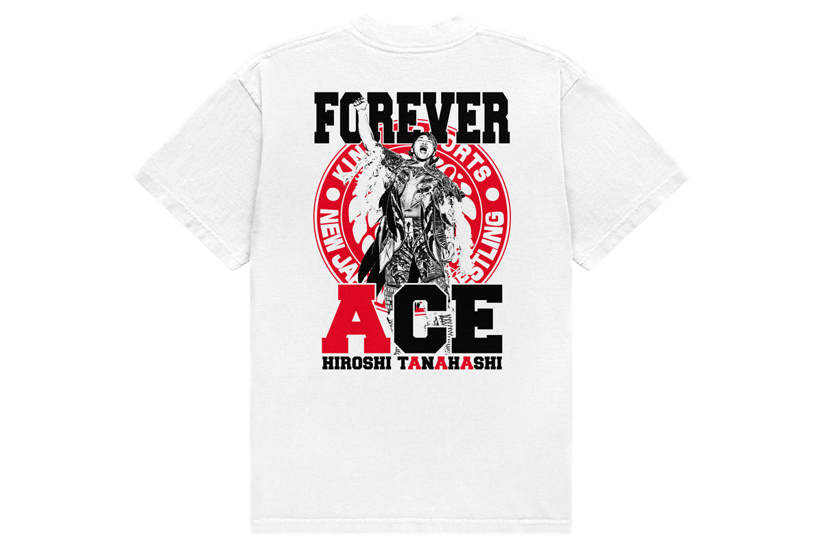 棚橋弘至「FOREVER ACE」Tシャツ（ホワイト）
