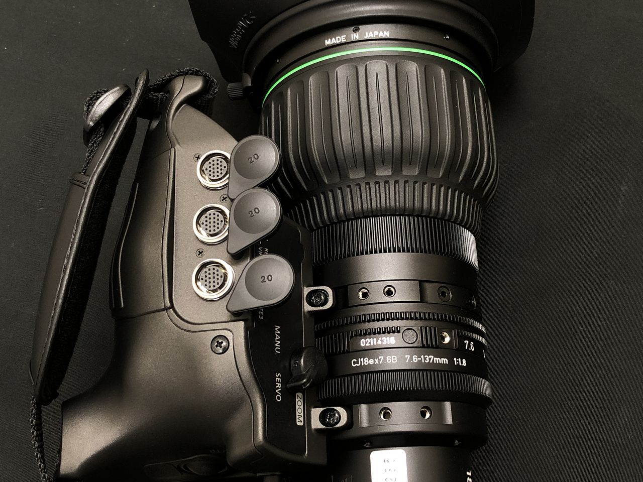 Canon CJ18ex7.6BKRS-E 4K放送用 18倍ポータブルズームレンズ(SONY VCL