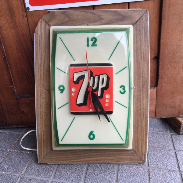 7up（セブン・アップ）ヴィンテージ・ライトアップクロック