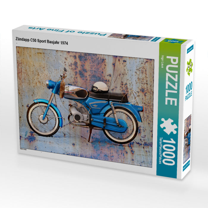 Zündapp C50 Sport year 1974 - CALVENDO photo puzzle - calvendoverlag