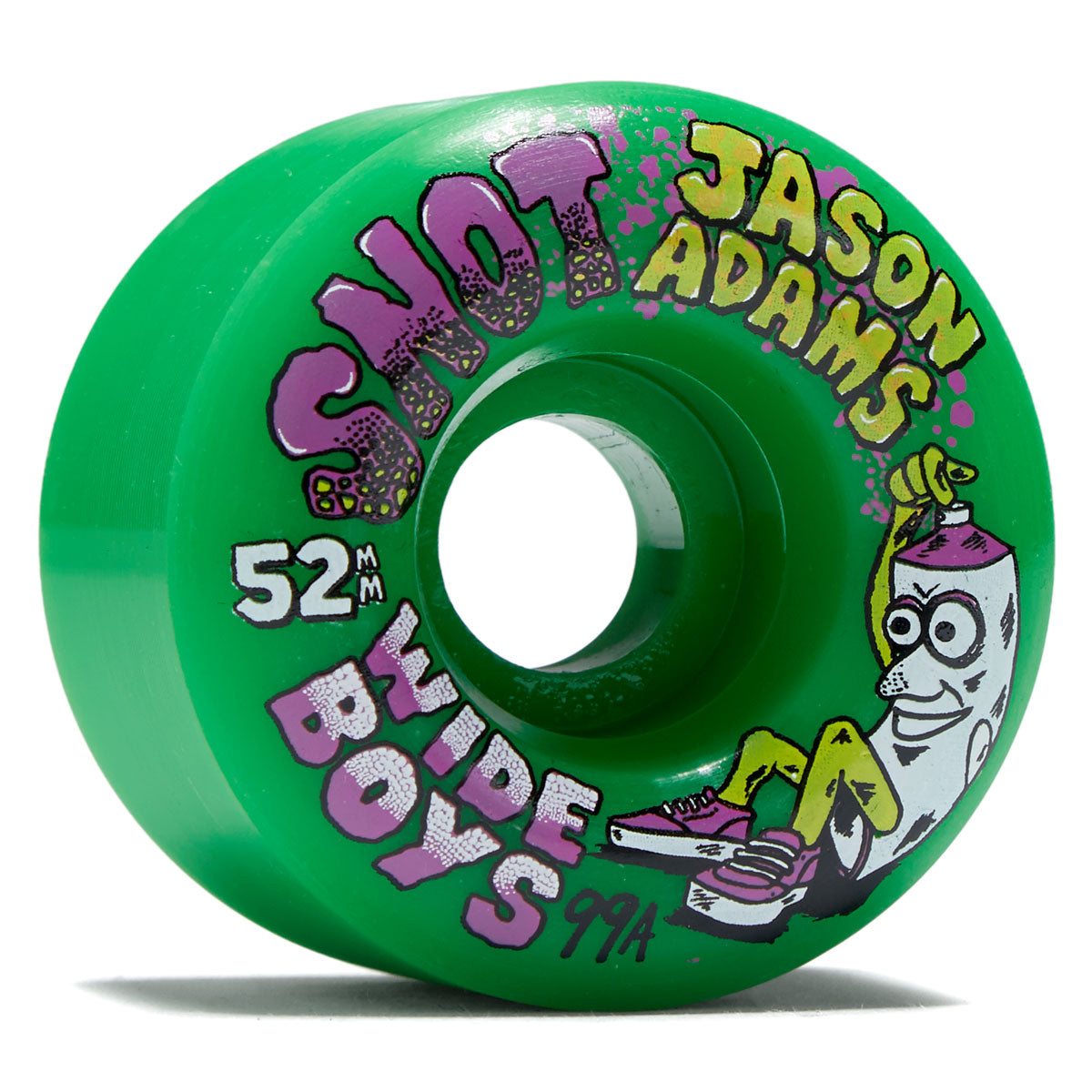 Snot Jason Adams Wide Boys 99a Skateboard Wheels - Green - 52mm – CCS