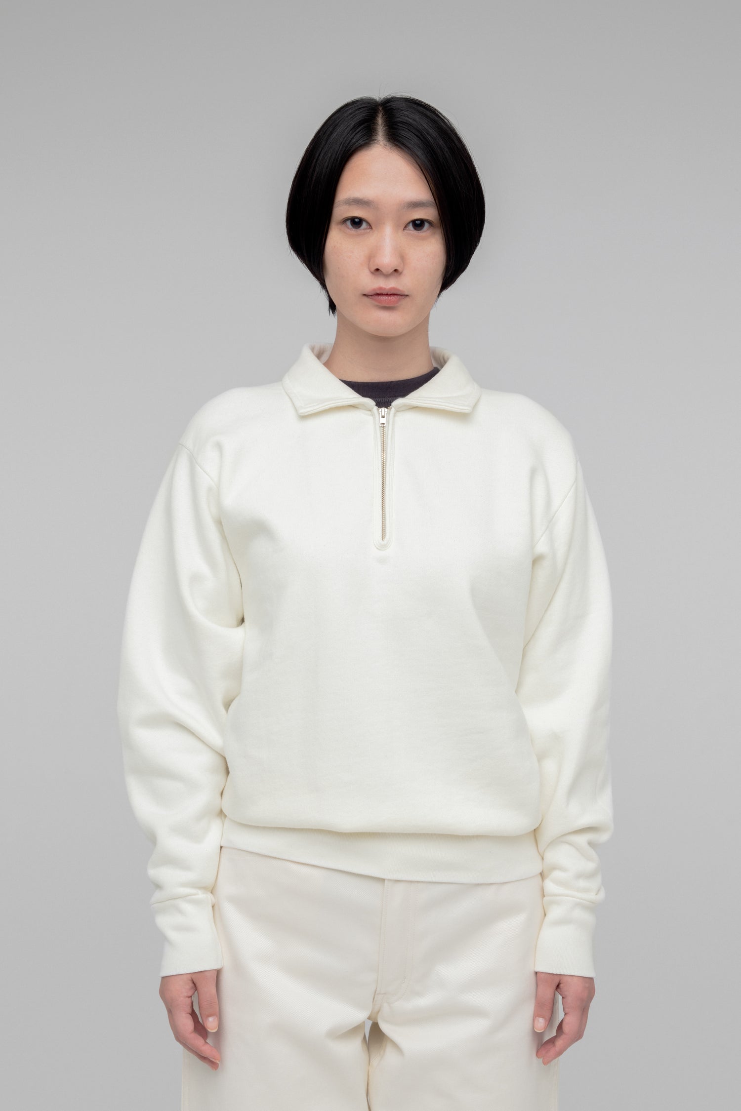 Half Zip Sweatshirt（Slightly Brushed） – CIOTA Online Shop