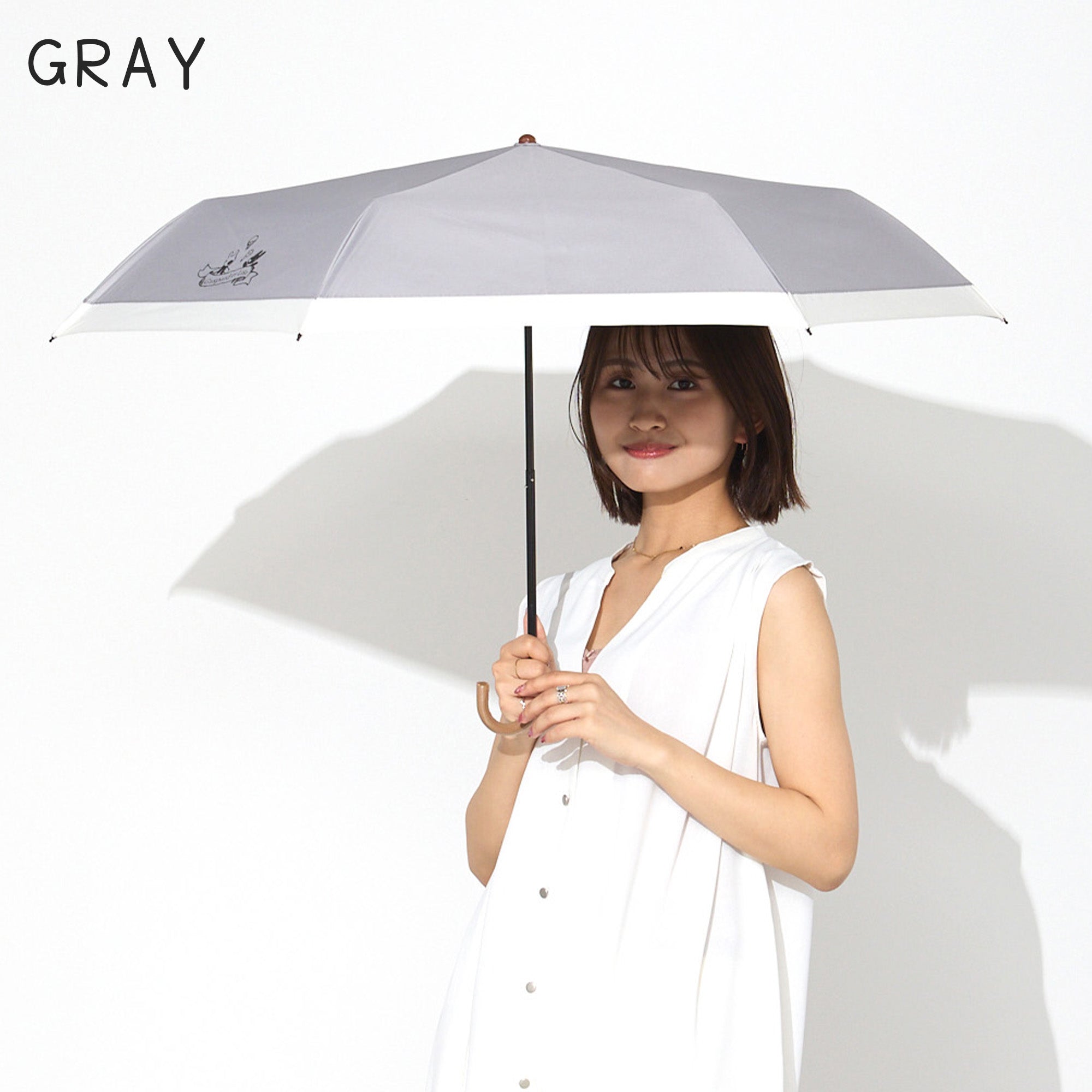 リサとガスパール / 日傘 1級遮光 UVカット 晴雨兼用 折たたみ傘