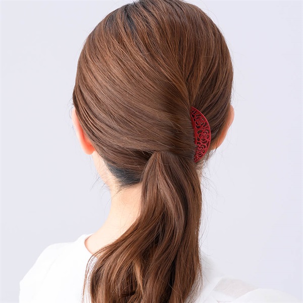 販路限定】カメリアグロス ステンレスコーム(レッド) | コーム