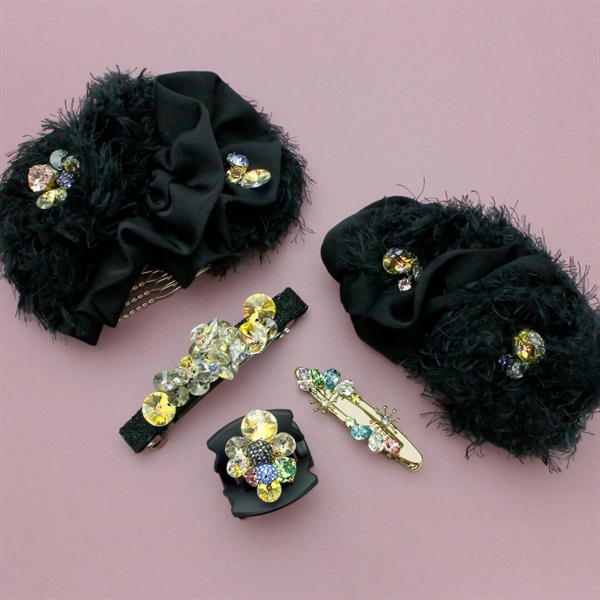 エレガントシャイン バレッタ(ブラック) | バレッタ | COMPLEX BIZ