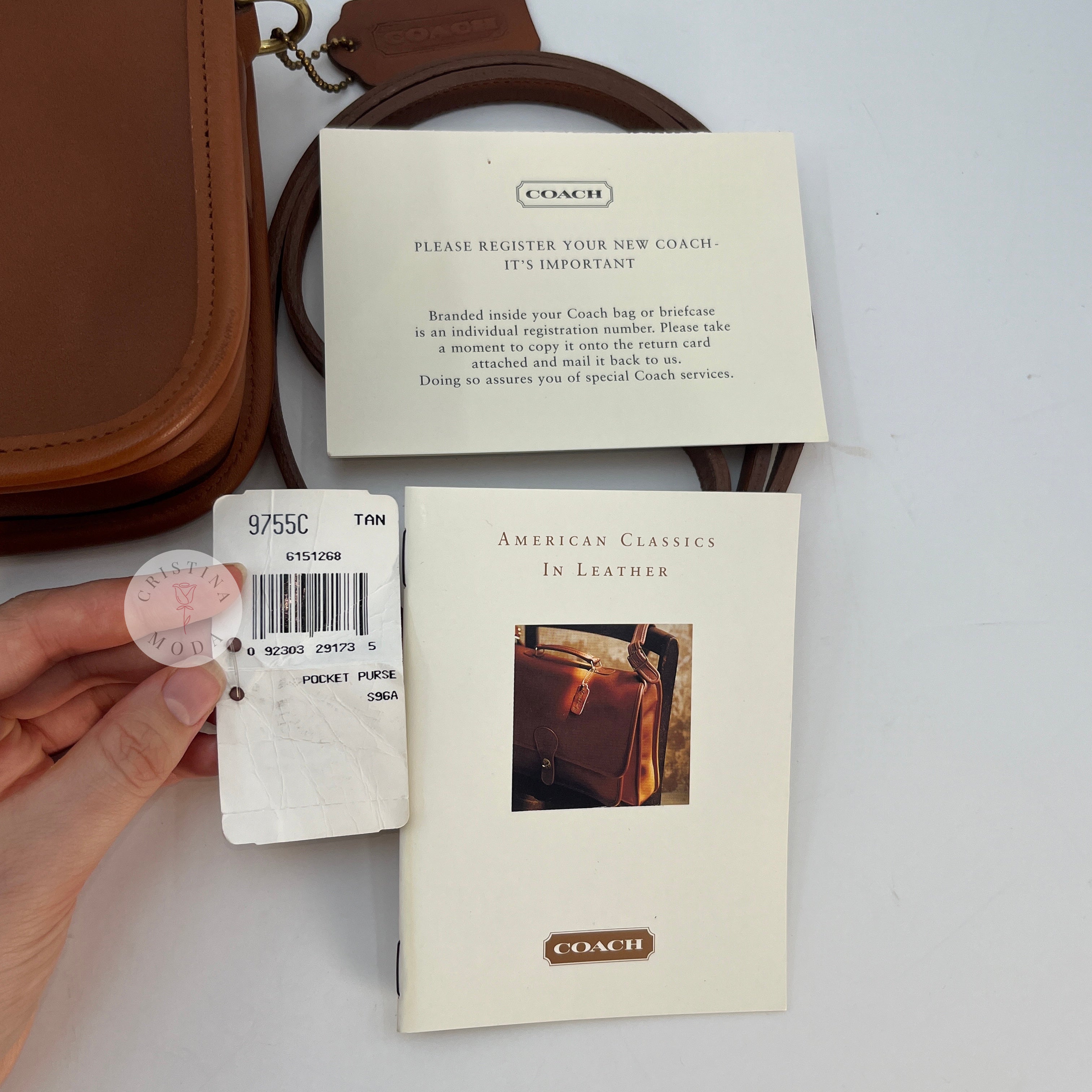 LIKE NEW Vintage Coach Pocket Purse 9755 British Tan – Cristina