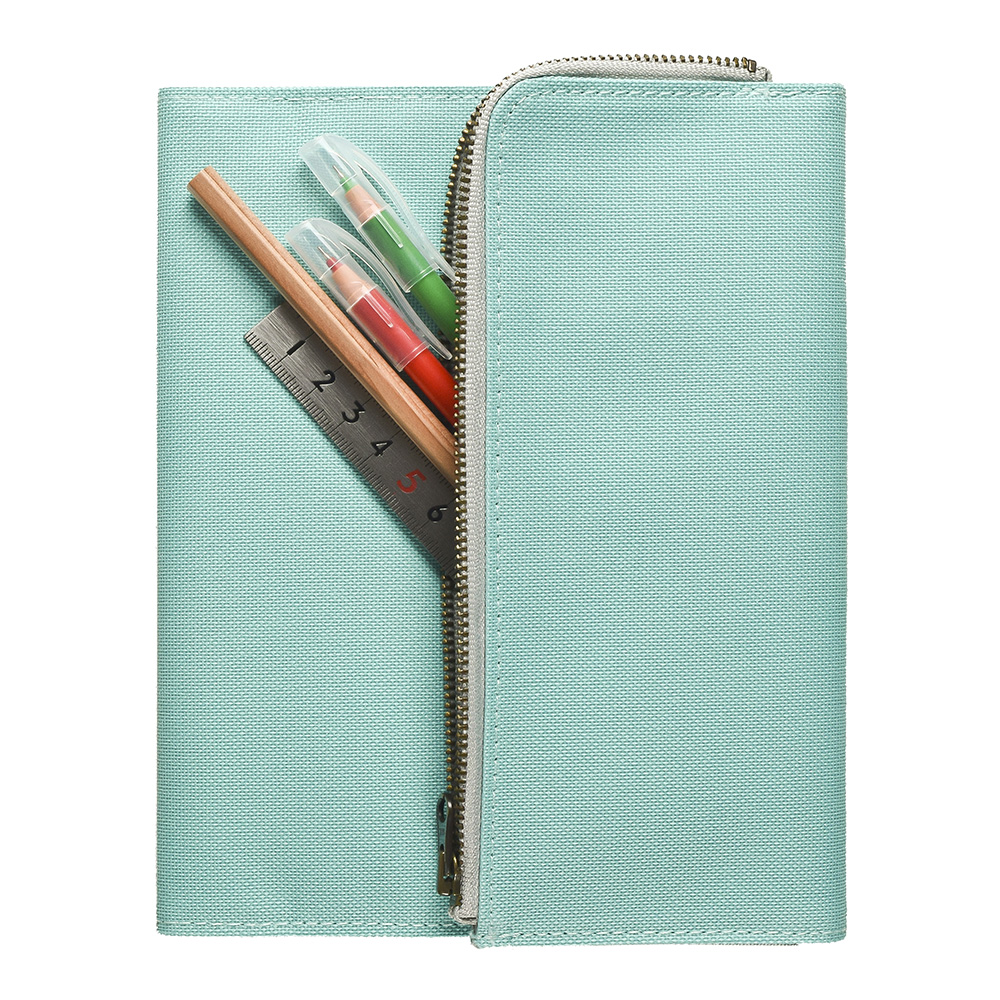 isshoni. ペンケース付手帳・ノートカバー B6 MINT N1851 | 2026年版