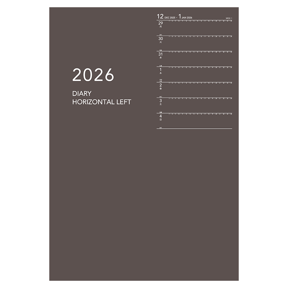 2026年1月始まり アポイント Appoint E8153 1週間＋横罫 薄型 A5対応