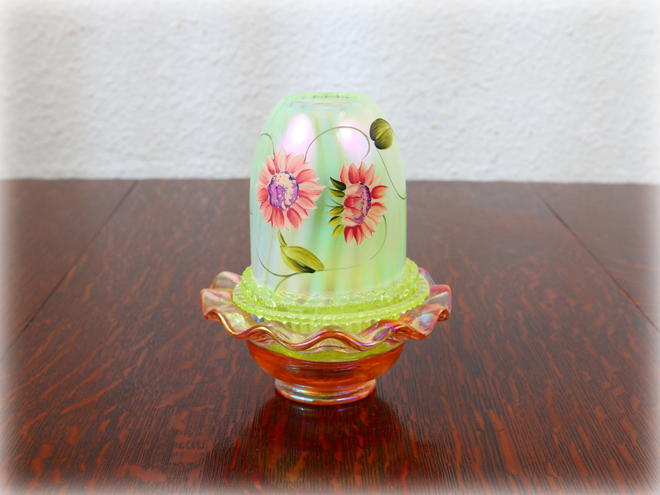 Fentonフェントン ヴァセリン/オパールセントガラス フェアリーランプ