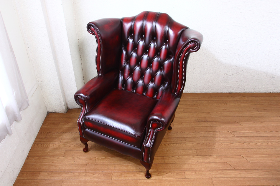 チェスターフィールド ウィングバックチェア｜アンティーク家具・照明