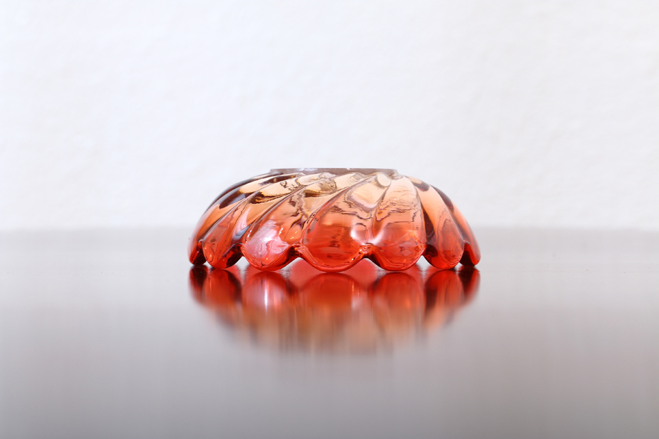 オールドバカラBACCARAT ピンククリスタル ディッシュ ミニペンダント