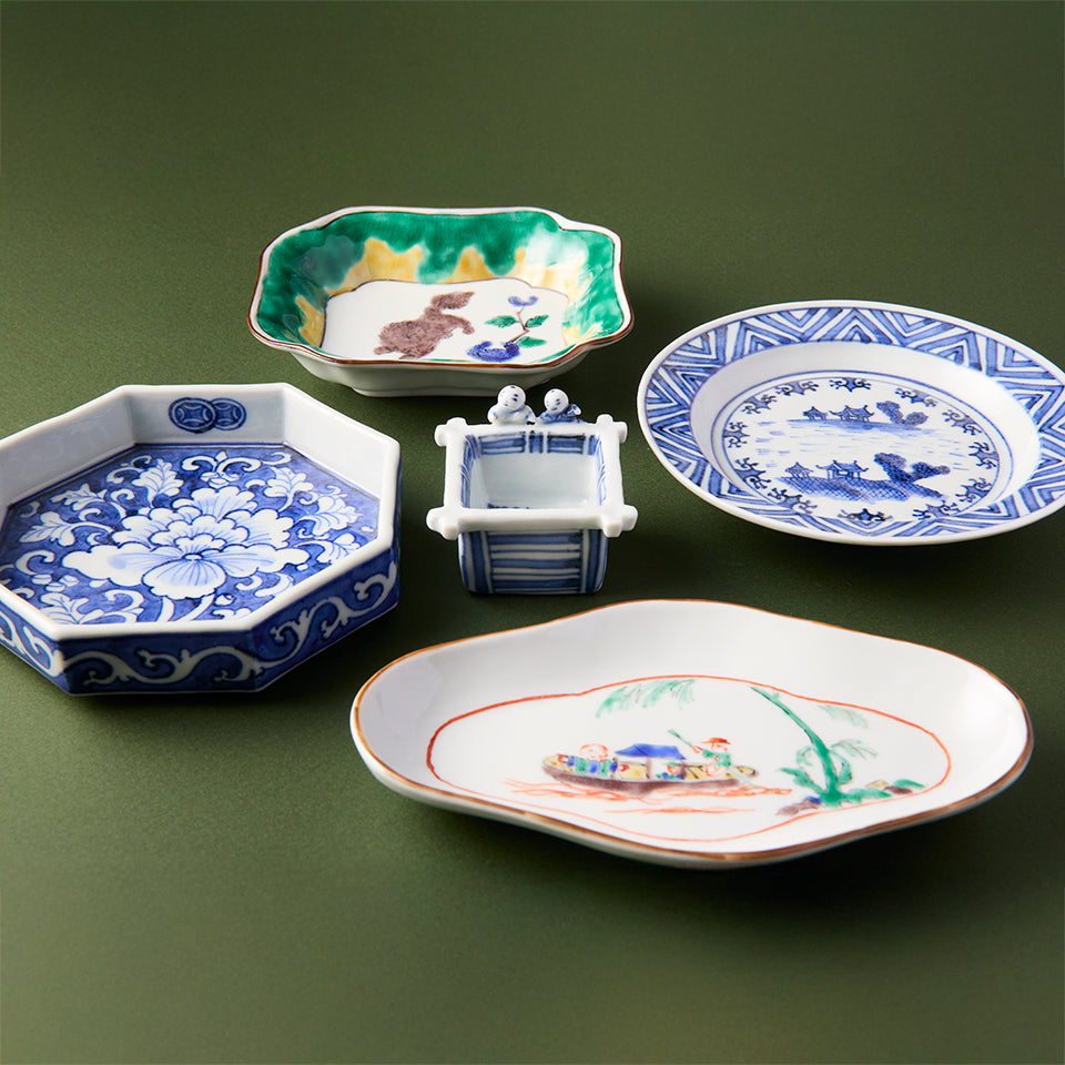 新道工房 染付 唐子井戸覗き猪口 [16]｜Discover Japan 公式オンライン