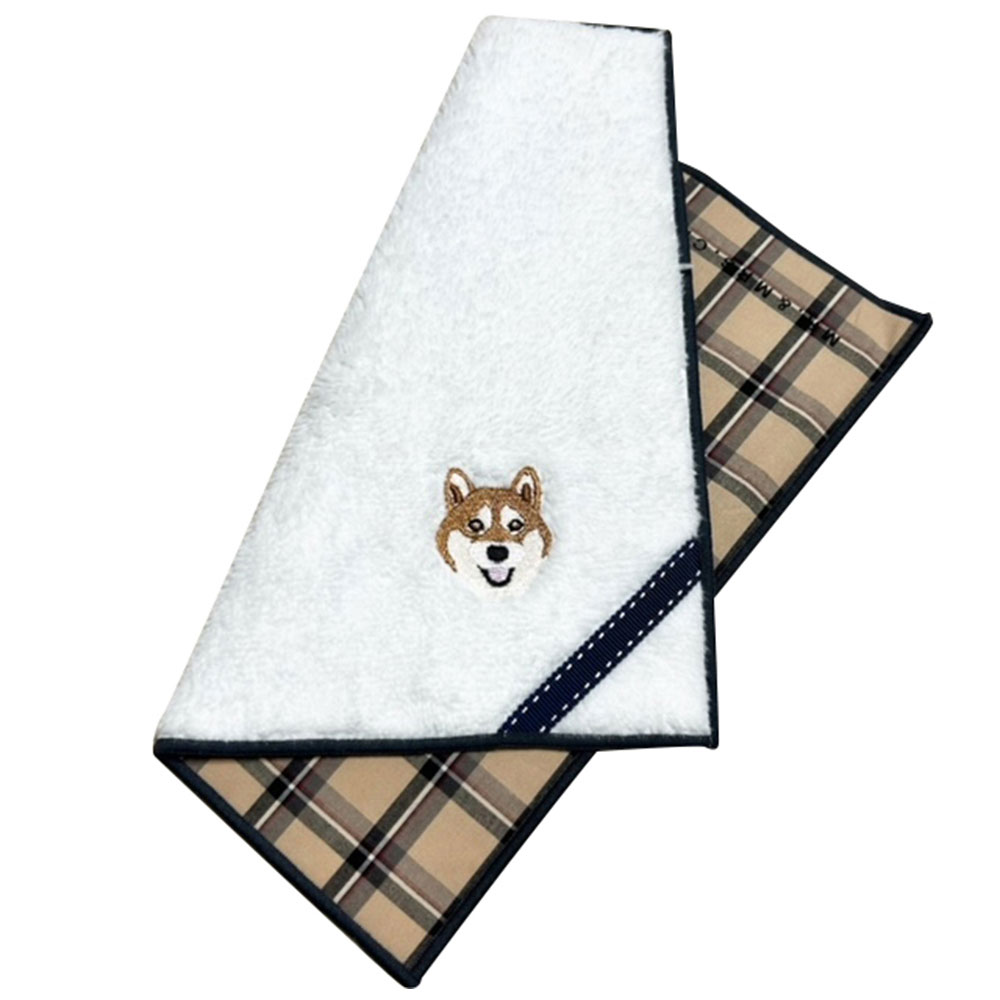 ハンカチ INUシリーズ シバイヌ: ファッション・ビューティー雑貨