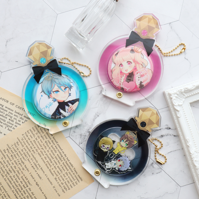 缶バッジアクリルフレーム パフューム ライトブルー| FUKUYA ONLINE