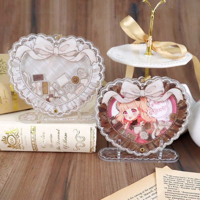 クラシックチェックハートアクリルフレーム ピンク| FUKUYA ONLINE