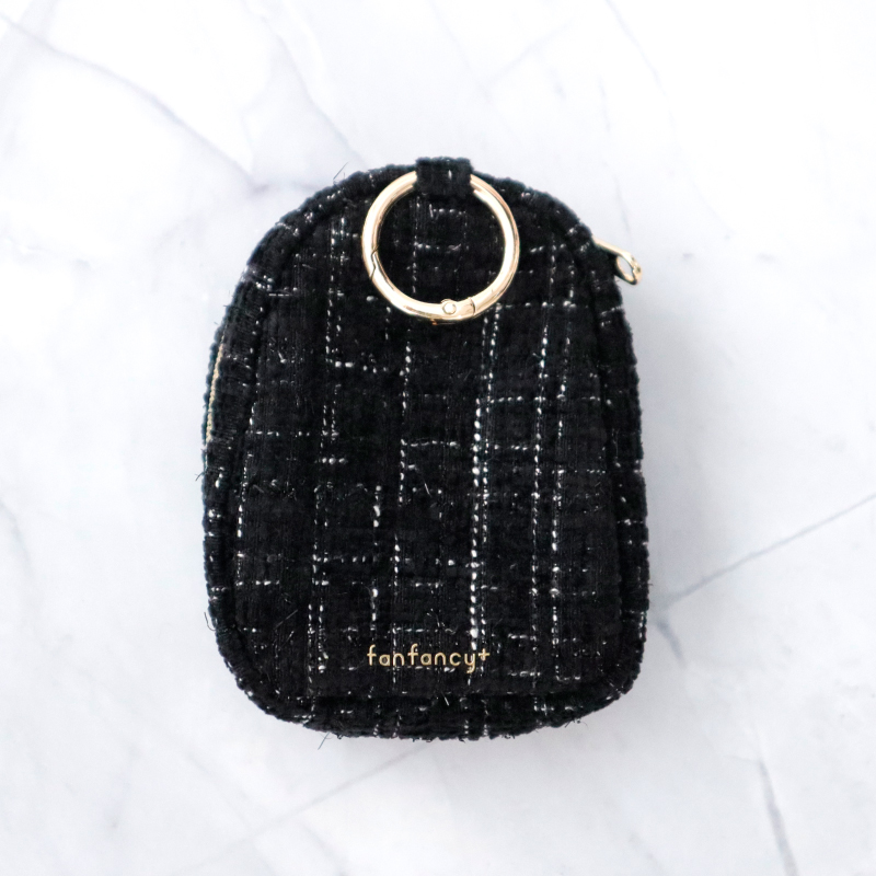 ツイードプティぬいポーチ ブラック| FUKUYA ONLINE フクヤオンライン