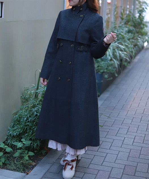 2WAYカラーロングコート | axes femme | axes femme online shop