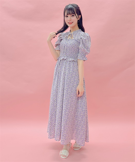 花柄半袖ワンピース | axes femme online shop -outlet-