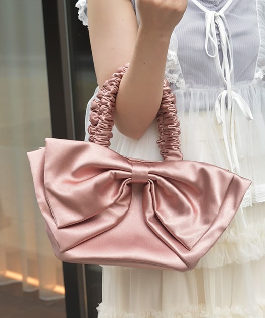 ビッグリボンサテントート【期間限定価格】【2BUY10%OFF対象商品