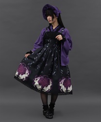 菊と狐柄ジャンパースカート | Chalmiere | axes femme onlineshop