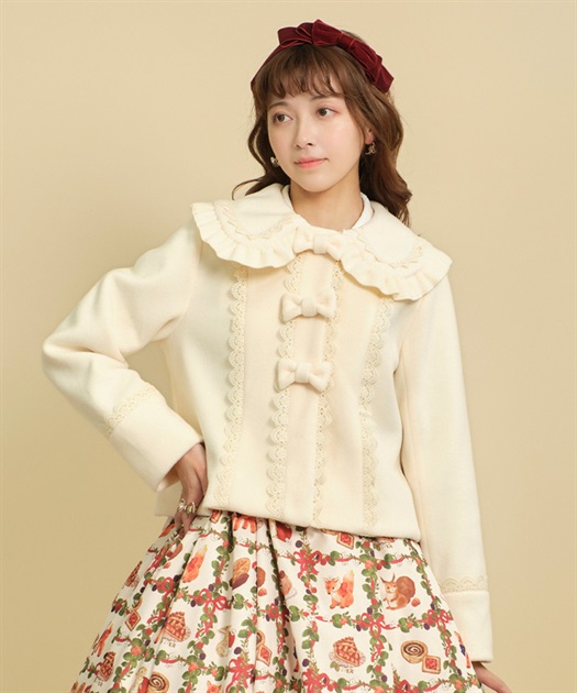 ショコラベアショートコート | kawaii | axes femme online shop