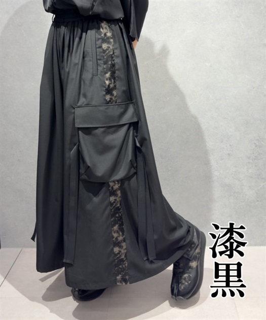 霞柄サイドライン袴パンツ | REZEN | axes femme online shop