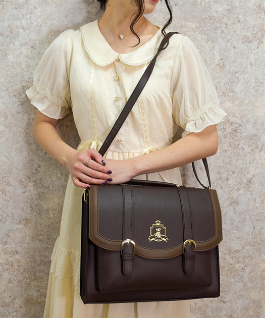 ベアー金具サッチェルバッグ | POETIQUE -outlet- | axes femme online