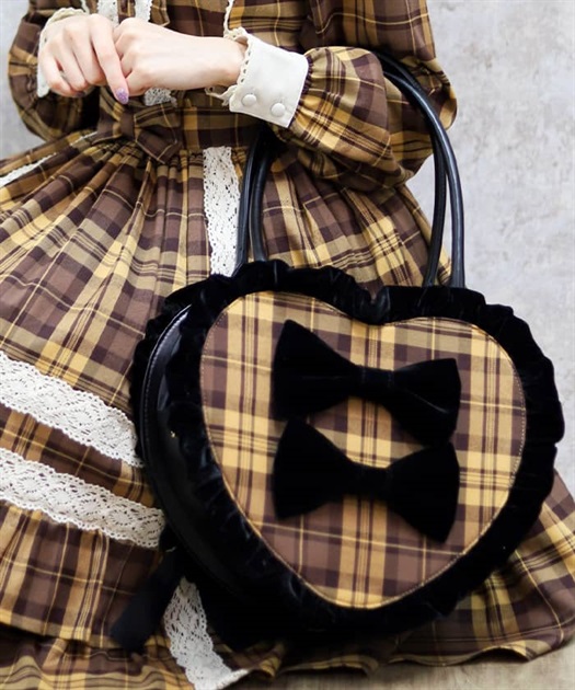 タータンチェックハートバッグ【期間限定価格】 | kawaii | axes femme