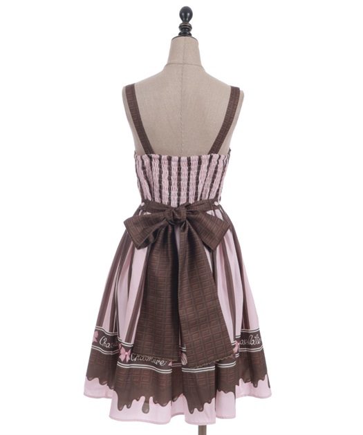 ボンボンショコラ柄ジャンパースカート【受注生産】 | Chalmiere