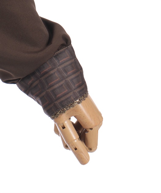 チョコレート柄衿ブラウス【受注生産】 | Chalmiere | axes femme