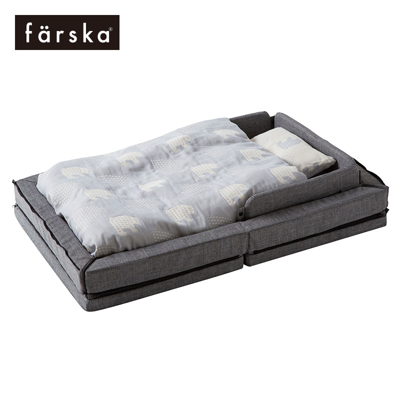 ファルスカ コンパクトベッド Free メランジグレー 通販 | ベビー