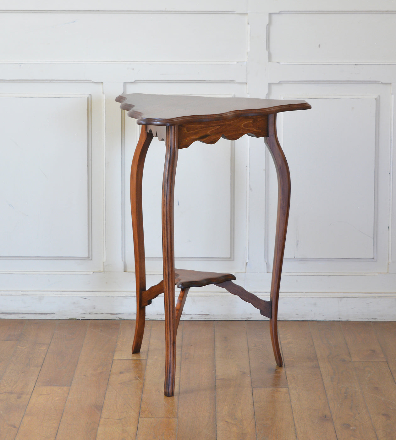 英国アンティーク木製サイドテーブル/オケージョナル/ウィンドウ机/(79