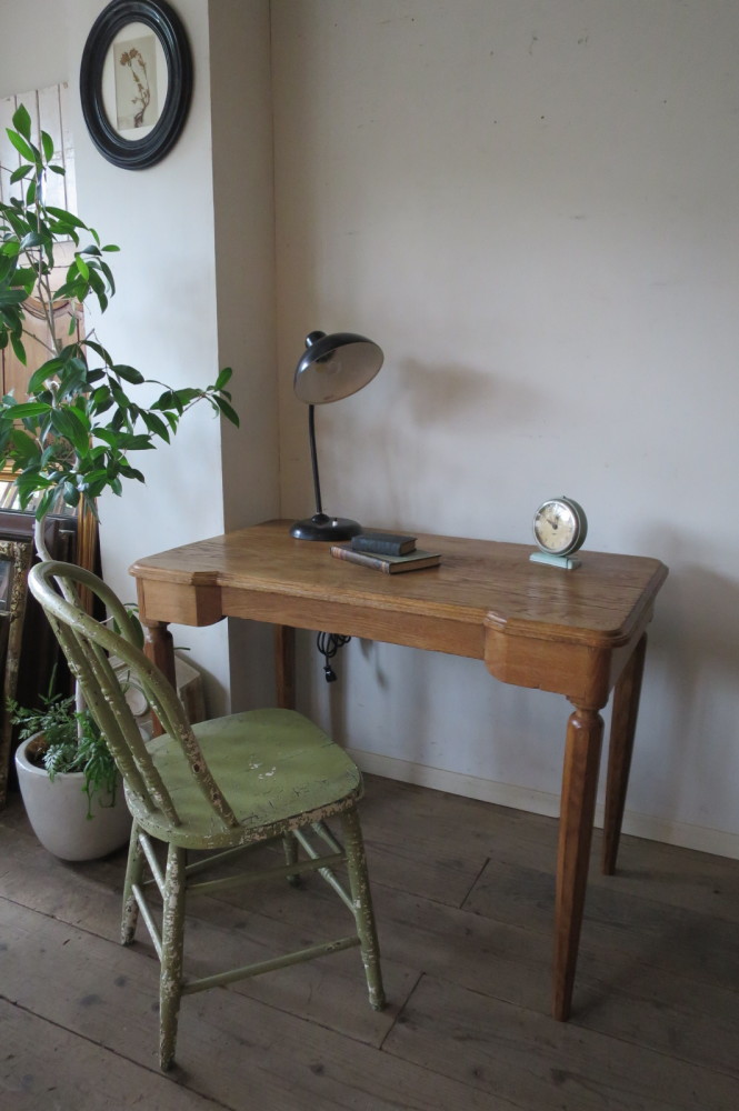 フランスアンティーク デスク コンソールテーブル オーク 楢材 机