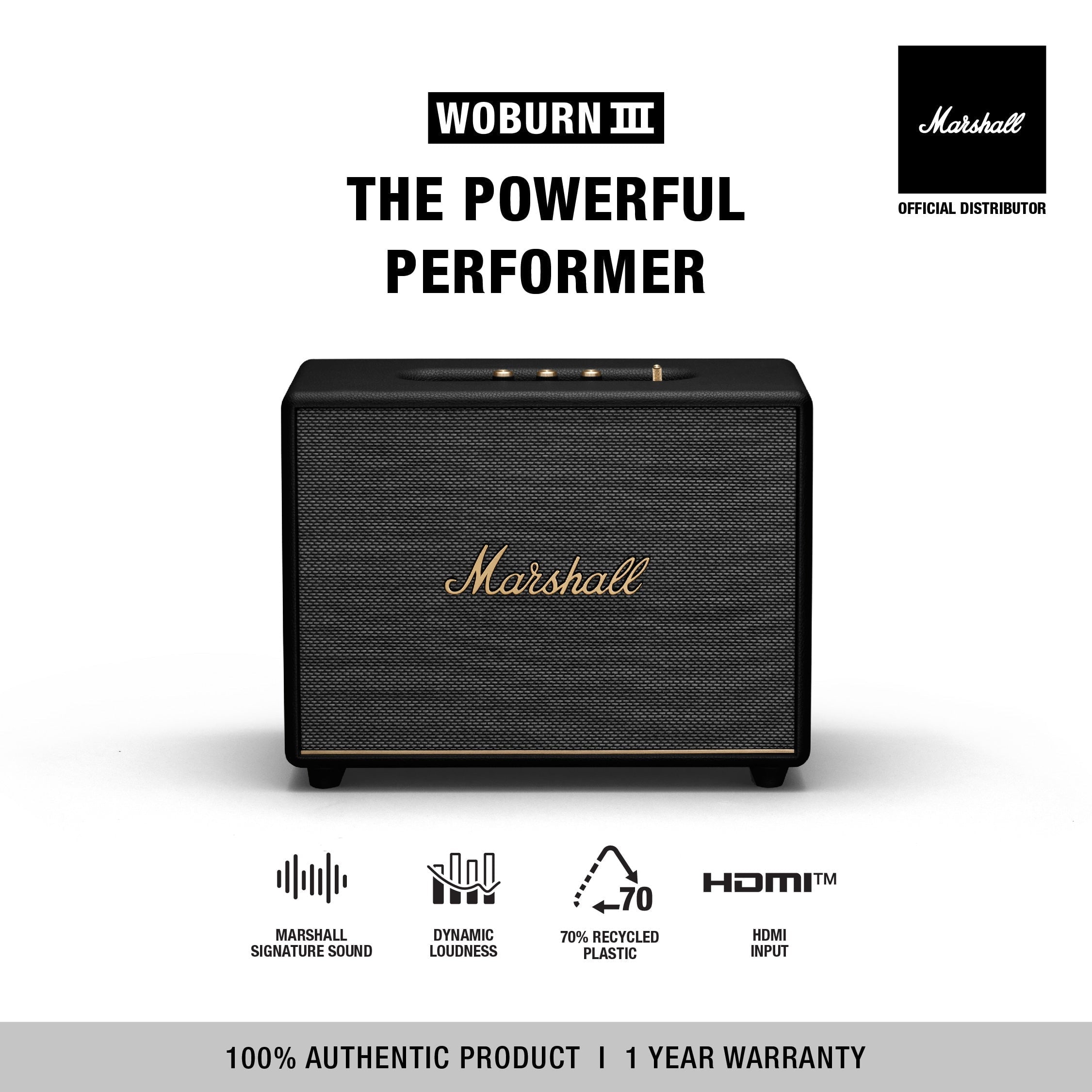 MARSHALL WOBURN III SPEAKER (MARSHALL SPEAKER, BLUETOOTH SPEAKER