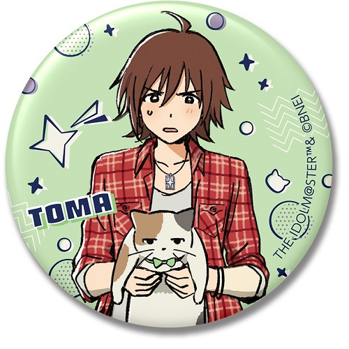 アイドルマスター SideM 缶バッジ 天ヶ瀬冬馬 Illustration by めばち