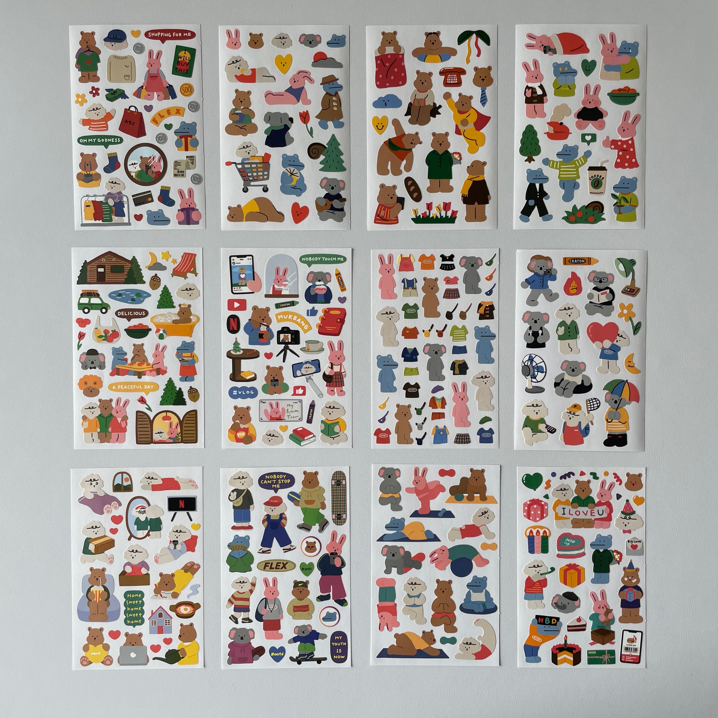 Dailylike My Buddy ステッカーセット My Buddy – 韓国雑貨・韓国